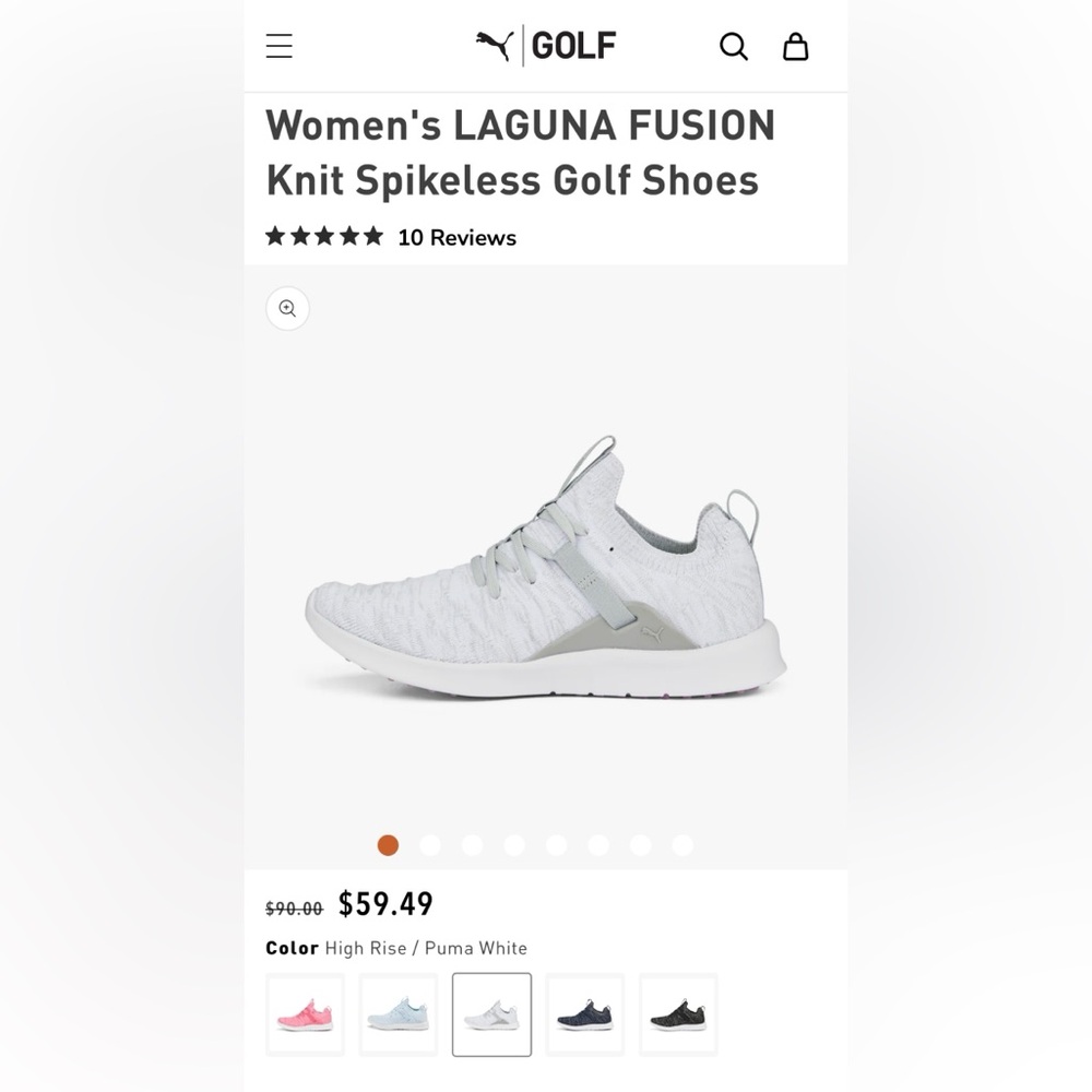 PUMA Laguna Fusion Knit Spikeless Golf Shoes